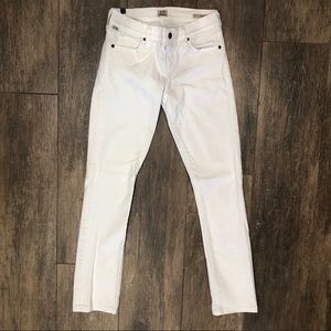 Citizens of Humanity White Ava Straight Leg Jeans